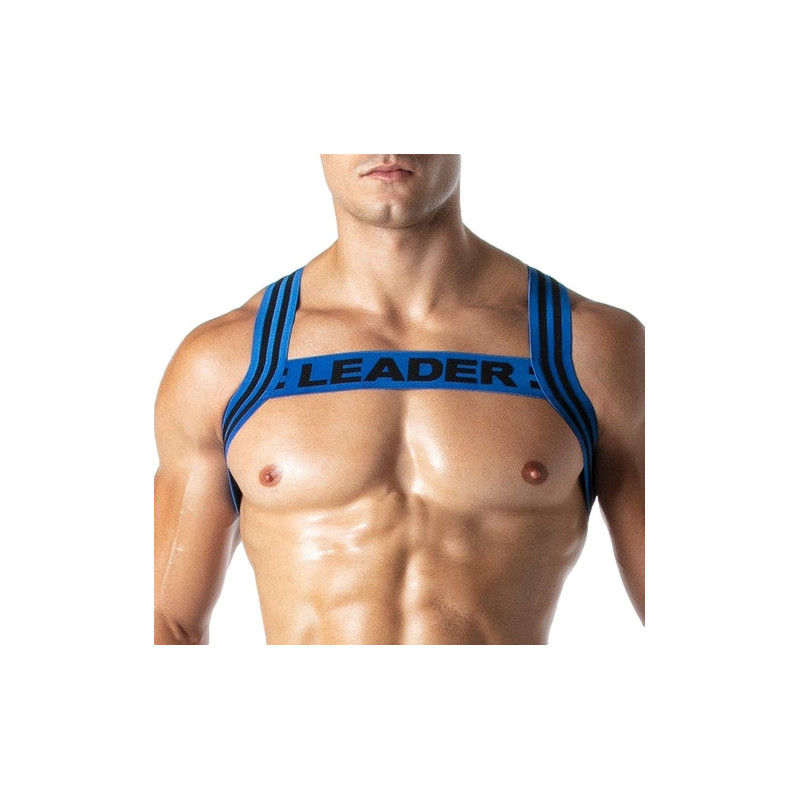 LEADER Harnais élastique LOADED Noir-Bleu